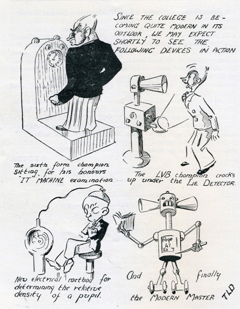 Cartoon by Terry Duigan Published in Pegasus, 1935.